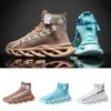 Mode Designer Chaussures Mens Sock Shoes Triple White Blue Brown Black Mid High Mens Sock Trainers Runners Sports Designer Sneakers 40-45