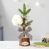 Mini Artificial Plants Christmas Tree Desk Table Decor Festival Party Ornament1