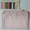 Light Pink 10 OZ Canvas Makeup Storage Bag Navy Cotton Cosmetic Orgainizer Bag for Screen Printing