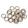 200pcs/Los 8mm 10 mm Messing/Gun-Metal/Gold/Silber/Rhodium Öffnen Haarring Geflecht Dreadlock Perlen-Cuff Clip Braid Tool Hoop Circle