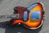 Custom shop الثقيلة relic sunburst marcus ميلر 4 سلسلة موسيقى الجاز الكهربائية باس غيتار جسر كبير غطاء، أبيض لؤلؤي شجرة الحياة كرمة البطانة