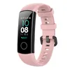 Nova banda de pulso de silicone de substituição para Huawei Honra Banda 4 5 Smart Pulseira Strap Silicone Watchband Bracelete inteligente