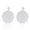 14pair Rose Flower Hand-Woven Kleine Rijst Kralen Dangle Stud Oorbellen Voor Dames Wilde Sweet Accessoires R-58