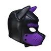 Bondage New Open Eye Dog Puppy Hood Mask NeopreMe Full Face Snout Eress Erecchini Cosplay A43