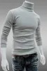 Mode – Oberteile, schmale Herbstpullover, warme Herbst-Rollkragenpullover, schwarze Pullover, Kleidung für Herren, Baumwoll-Strickpullover, Herrenpullover