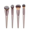 Damenmode Pinsel Holz Foundation Kosmetik Augenbrauen Lidschatten Pinsel Make-up Pinsel Set 4 Stück/9 Stück/10 Stück Set J1547