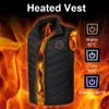 Elektrisch verwarmd vest onderaan katoen hot usb verwarmd pad jas winterverwarming jas kleding fysiotherapie thermische mouwloze