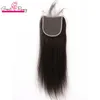 Real Swiss Top Closure Hairpieces Silky StraightTransparent PrePlucked Unprocessed Peruvian Virgin Human Hair Lace Closures 4x4 51900762
