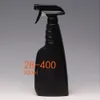 Flacone spray per nebulizzatore in plastica di colore nero da 16 once da 500 ml con spray a grilletto per detersivo per la pulizia P122