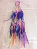 Ethnic Style Hairband Hair Rope Bohemian Colorful Feather Ring Fashion Wig Hand Woven Accessories Wholesale