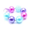 Rose + violet collierBracelet bandeau 3 pièces ensemble cadeau de fête d'anniversaire tout-petits filles Bubblegum bébé enfants gros collier bijoux