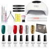 Nail Art Kits Gel Polish Set 12pcs Boxed Acrylic Kit All For Manicure With UV LED Lamp Dryer Tools