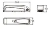 كبيرة ركوب الدراجات Downtube بطارية ليثيوم للدراجات الكهربائية 48 فولت بطاريات كهربائية 14AH للمحرك 350W إلى 1000W قوة مع شاحن