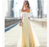 FebruariFrost Fashion Women Lace Chiffon Prom Dress Womens Maxi Dress ärmlös lång klänning för bröllop S3XL7153877
