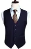 Men's Wedding Business Formal Dress Vest Suit Slim Fit Casual Tuxedo Waistcoat Fashion Solid Color T5190613