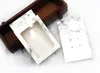 Marble Paper Jewelry Package Boxes with Clear PVC Window Mini Hanging Necklace Earring Display Boxes