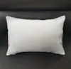 12x18 white polyester pillow cover 100% polyester lumbar pillow case blank home decor cushion cover for DIY sublimation