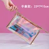 Sacs à cosmétiques étuis mode Laser sac femmes étui de maquillage TPU Transparent beauté organisateur pochette femme gelée dame maquillage