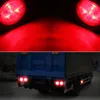 20pcs car 2quot Red 4led Round StopTurntail Truck Warning Light Grommet Wiring8385055