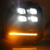 2st Car Blinkande LED Dagtid Running Light för Chevrolet Cavalier15-18 Vattentät YellowTurn Signal Indikatorlampa Fog Lampa LED DRL