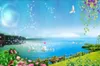 3D-behang home decor aangepaste droom swan lake landschap wallpaper behang voor muren