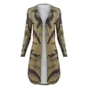 Long Cardigan Women 2018 Camouflage Leopard Print Sweater Coat Spring Vintage Open Stitch Outwear Long Tops Jumper Pull Femme