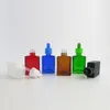 360 X는 액체 시약 피펫 병 화장품 용기 플라스틱 캡과 에센셜 오일 여행 휴대용 다채로운 유리 30ML