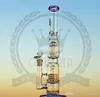 16inch Straight tube hookah bong glass large double mushroom tree perc color rig water pipe