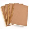 Nowa Gorąca Sprzedaż A5 Kraft Paper Cover Notebook Dot Matrix Cewka Cewka Szkoła Biura Biznesowy Designer Diary Notebook LX1975
