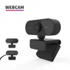 HD 1080P Webcam Mini komputer PC Webcamera z mikrofonami obrotowymi kamerami do konferencji wideo na żywo