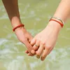3UMeter Heißer Verkauf 1PC Roten Faden Schnur Armband Glück Rot Grün Handgemachte Seil Armband für Frauen Männer Schmuck liebhaber Paar