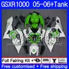 + Tanque para SUZUKI GSXR 1000 1000CC GSX R1000 Lucky green hot 2005 2006 Carrocería 300HM52 GSX-R1000 GSXR-1000 1000 CC K5 GSXR1000 05 06 Carenado