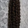 Virgin Mongolan Human Hair Afro Kinky Curly 100s Keratine U Tip Włosy przedłużenie włosów 100G 10quot26quot Hair Extensywki do Caps1089840