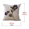 3D Effect Red Rose Pillow Cushion Cover Beautiful Roses Floral Pillow Covers Home Bedroom Sofa Decorative Cotton Linen Pillow Case BC BH3540