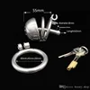 4 Styles dormant lock Design Male Chastity Cock Cage stainless steel penis ring Chastity Belt Device BDSM Sex Toys for men