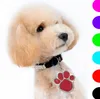 Portachiavi nuovo gatto domestico del cane di marca di nome della carta di identificazione portachiavi Puppy Paw Print supporto chiave a sospensione all'ingrosso Dog Tag 8 colori