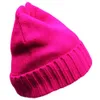 Hiver Mignon Bonbons Couleur Devil Corne Chat Oreille Slouchy Crochet Tricot Bonnet Ski Snowboard Hat Cap