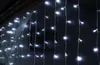 12M Droop 0.65M 360 LED Icicle String Light Christmas Wedding Xmas Party Decoration Snowing Curtain Light And Tail Plug AC.110v-220v