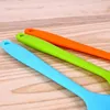 Espátula de silicona Masa 21 cm Raspador Espátula de pastel de goma antiadherente para cocinar Hornear Resistente al calor Lavavajillas Herramientas de pastel seguras M1526