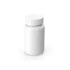 50 шт. 100 мл 100 г медицинского класса HDPE белый пустой таблетки бутылки капсул контейнер с CRC CAPS