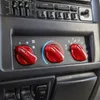 ABS أحمر مكيف الهواء زر الديكور ل جيب رانجلر TJ 1997-2006 سبين الأجيال مصنع منفذ السيارات الداخلية الملحقات