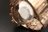 2023 nuovi orologi di vendita calda di trasporto libero quadrante grande orologio al quarzo da uomo di marca flauto oro scheletro orologio quadrante bianco con cronometro simu