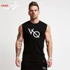 Mens Sleeveless T Shirts Summer Men Tank Tops Clothing Bodybuilding Undershirt Casual Fitness Tanktops Tees M-2XL