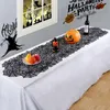 ハロウィーンのテーブルの装飾黒いレースのスパイダーウェブテーブルクロス暖炉のスカーフクリエイティブなテーブル布カバーパーティーホームテーブルの装飾GGA2684