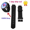 Cinturino originale per Kingwear KW88 SmartWatch Smart Watch Watch orologio orologio da polso cinturino da polso cinturino rosso cinturino nero nero cinturino cintura nero