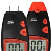 Igrometro digitale per legno MD812 LCD 2 pin Colore nero Tester di umidità Rilevatore di umidità Strumenti portatili per la lavorazione del legno 29wh E1