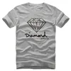 Diamant Supply Co Men Printed Casual Short Sleeve Outdoors T-shirt Billiga Male Top Tees Fashion T-shirt Vit Röd Blå Gul Grå