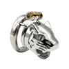 Health Male stainless steel Luxury ultimate Small Cage version Chastity Bondage Fetish Locking Device Sex Toys For Men CB Device