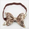 2020 New Infant Paillettes Big Bowknot Fasce Cute Baby Fotografia Puntelli Fascia per capelli appena nato Accessori per capelli per bambini Copricapo 10 pz / lotto