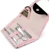 FREE SHIPPING Wedding Favors Pink Polka Dot Purse Manicure Set Bridal Shower Gift Pedicure Kit For Guest LX7405